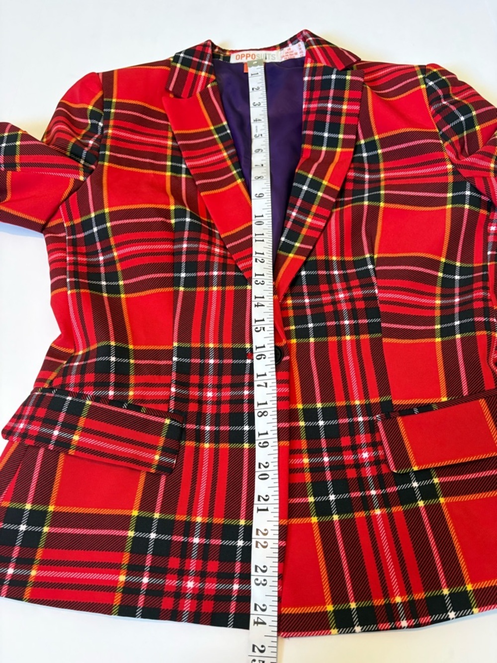 Opposuit, The Lumberjackie, Red Plaid Women's Blazer & Skirt Set, Sz 10. - Picture 14 of 16